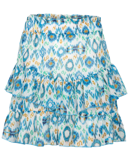 Ai&Ko - Nancy Ikat skirt - sky blue