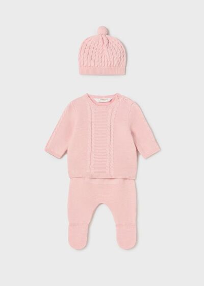 Mayoral - 3Delige Knit Set - pink