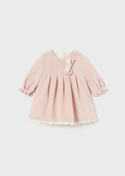 Mayoral - Velvet Jurkje - soft pink