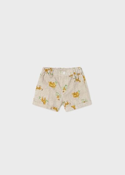 Mayoral - Linnen Short Animals - brown