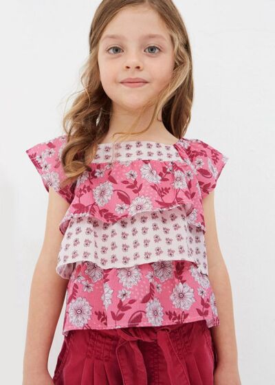 Mayoral - Flower Top - peonia pink