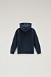 Woolrich - Varsity logo hoodie - melton blue