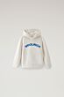 Woolrich - Varsity logo hoodie - milky cream