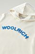 Woolrich - Varsity logo hoodie - milky cream