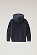 Woolrich - Hoodie Logo Sheep - Melton blue