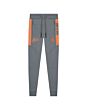 Malelions - Trackpants Coach - matt grey/orange