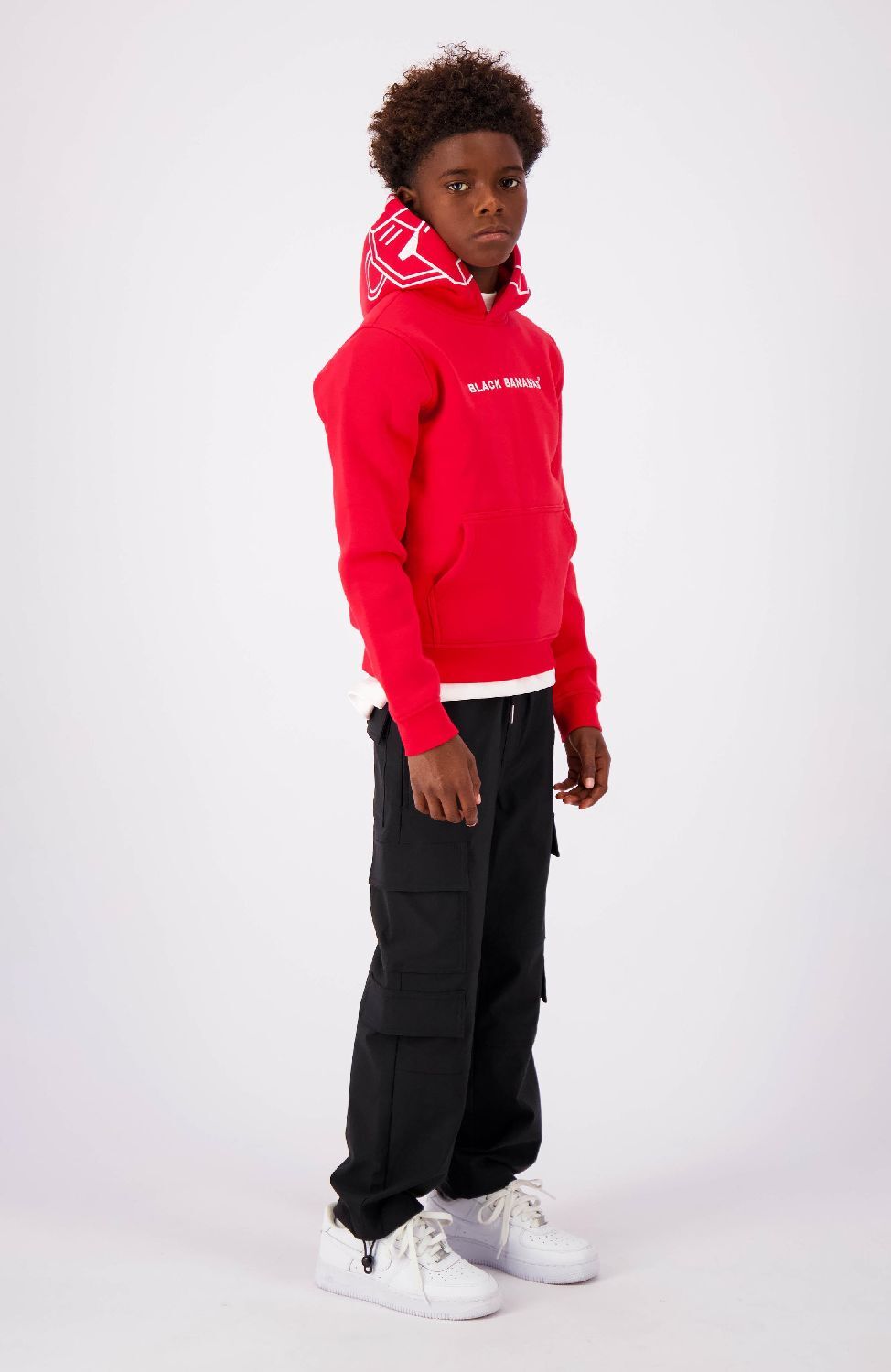 Black Bananas Incognito Hoodie red