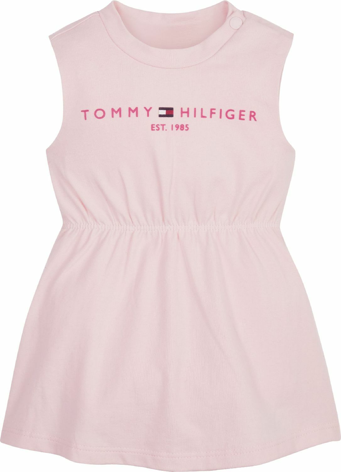 vrije tijd Streven parallel Tommy Hilfiger - Essential romper/dress -pink rose online kopen bij Prisca  Kindermode en Tienermode. KN0KN01625-TJ9 Prisca junior