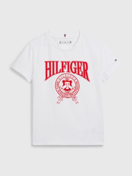 Tommy Hilfiger - Tshirt Varsity - white