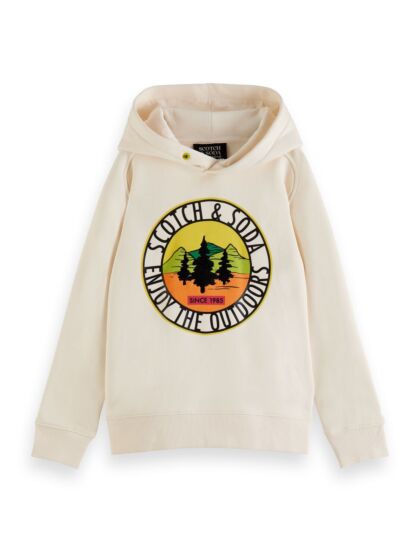 Scotch&Soda - artwork hoodie - off-white