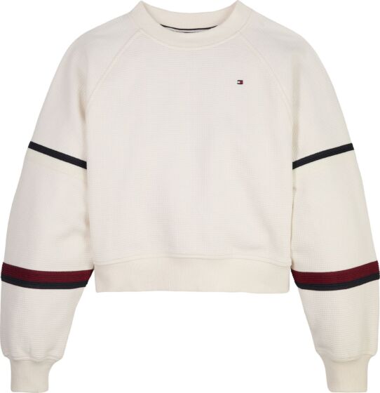 Tommy Hilfiger - Waffle Sweatshirt - offwhite