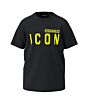 DSQUARED2 - Icon Tshirt relax fit - black/yellow