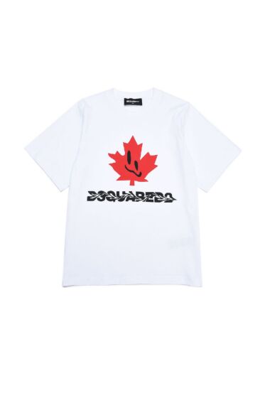 DSQUARED2- Tshirt Logo swirl - white