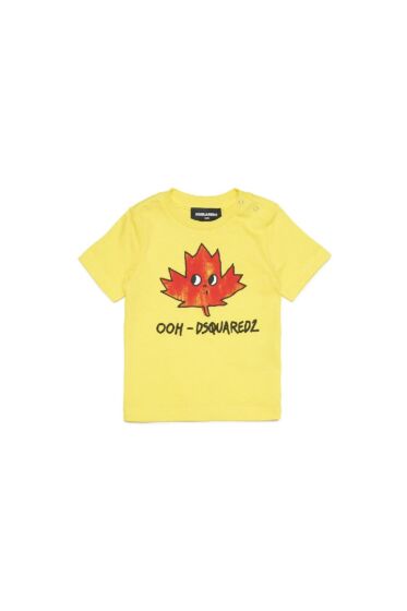 Dsquared2 - Tshirt Ooh D2 - yellow