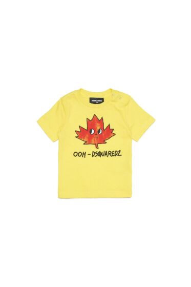 Dsquared2 - Tshirt Ooh D2 - yellow