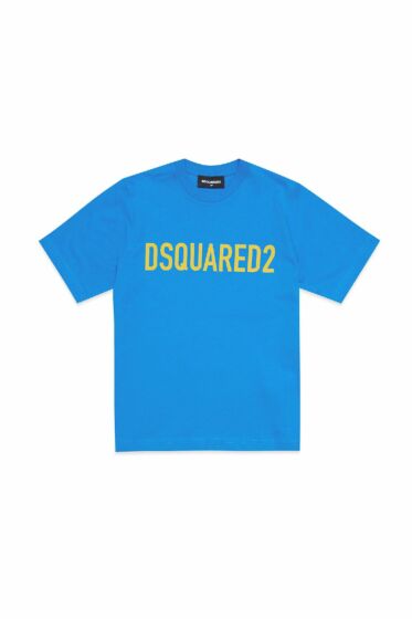 DSQUARED2 - Colorblock Tshirt - blue/yellow