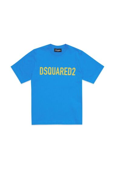 DSQUARED2 - Colorblock Tshirt - blue/yellow