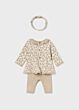 Mayoral - 3Delige Knit Set Leopard - brown/beige