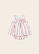 Mayoral - 2Delig Stripe Jurkje - pink/off white