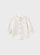 Mayoral - Blouse Linnen Streep - Wit