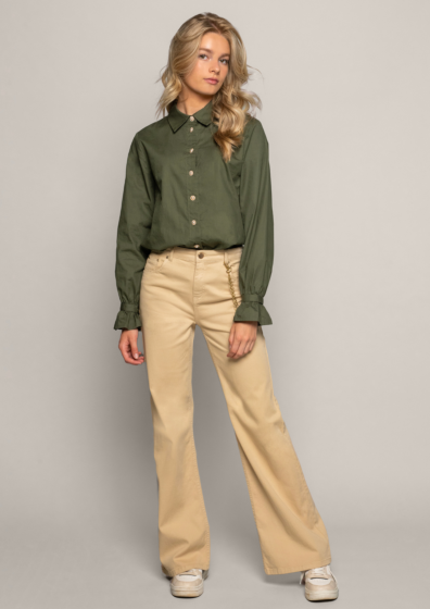 Frankie&Liberty - Attitude Wide Leg Jeans - sand