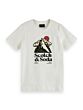 Scotch&Soda - T-shirt Mountain - off white