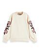 Scotch&Soda - embroidered voluminous sweater - wit