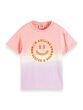 Scotch&Soda - Tshirt Dip-dye Smile - orange purple