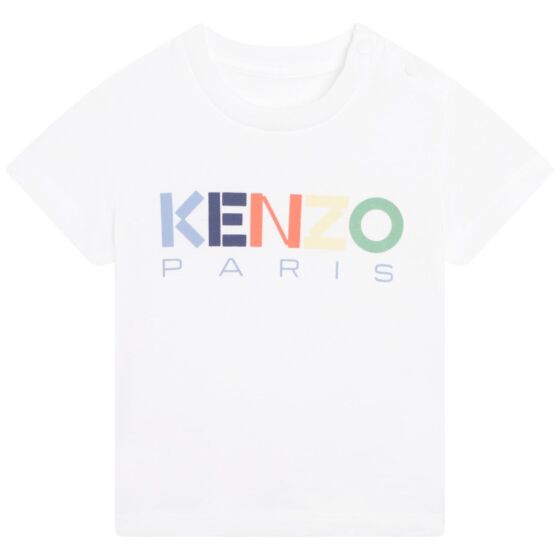 Kenzo - Tshirt Rainbow Letters - white