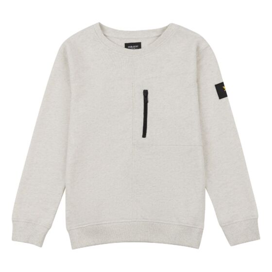 Lyle&Scott - Zip Pocket sweater - light grey melee