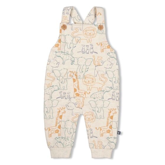 Feetje - Tuinbroek AOP Animals - beige