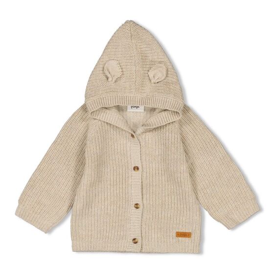 Feetje - Gebreid Vestje Camp Wilderness - Beige