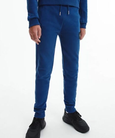 Calvin Klein - Badge Rib sweatpants - naval blue