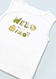 Mayoral - Singlet Hello Dino - white