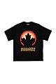 Dsquared - Slouch T-shirt Leaf - black/yellow