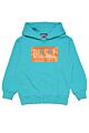 Diesel - Smiley hoodie turquoise