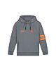 Malelions - Hoodie Coach - matt grey/orange