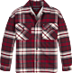 Tommy Hilfiger - Check Shearling Overshirt - rouge