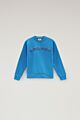 Woolrich - Varsity logo crewneck - campanula