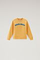 Woolrich - Varsity logo crewneck - fire yellow