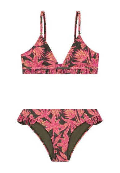 Shiwi Girls - Rosie Bikini Palm Leaves - Groen