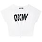 DKNY - Tshirt knoop - white 