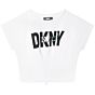 DKNY - Tshirt knoop - white 