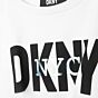 DKNY - Tshirt knoop - white 