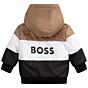 Boss - winterjas reversible borg - offwhite