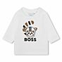 Boss - Longsleeve Animal - white