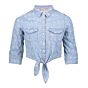 Geisha Jeans - Broderie Blouse - blue denim